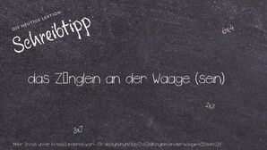 Anderes Wort für das Zünglein an der Waage (sein) - Synonyme für das Zünglein an der Waage (sein)