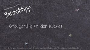 Anderes Wort für Großgeräte (in der Küche) - Synonyme für Großgeräte (in der Küche)