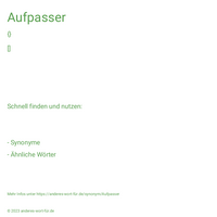 Aufpasser