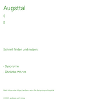 Augsttal