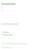 Denkfehler