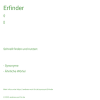 Erfinder