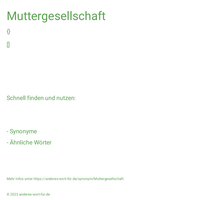 Muttergesellschaft