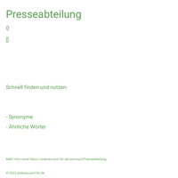 Presseabteilung