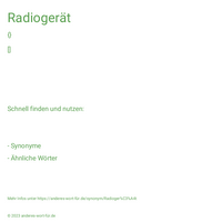 Radiogerät