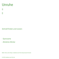 Unruhe