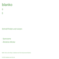 blanko