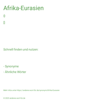 Afrika-Eurasien