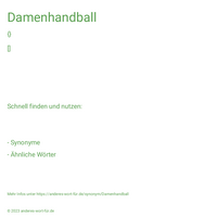 Damenhandball