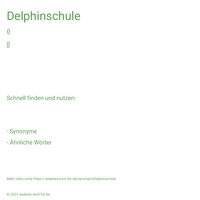 Delphinschule