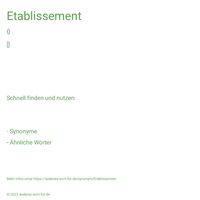 Etablissement