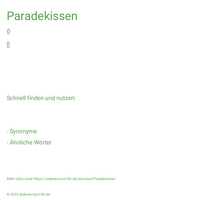 Paradekissen