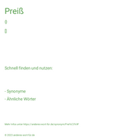 Preiß