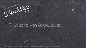 Anderes Wort für 2. Gesetz von Gay-Lussac - Synonyme für 2. Gesetz von Gay-Lussac