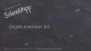 Anderes Wort für Eingebundensein (in) - Synonyme für Eingebundensein (in)