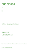 pudelnass