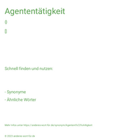 Agententätigkeit