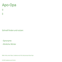 Apo-Opa