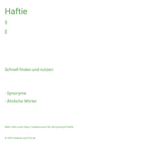 Haftie