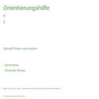 Orientierungshilfe