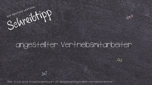 Anderes Wort für angestellter Vertriebsmitarbeiter - Synonyme für angestellter Vertriebsmitarbeiter