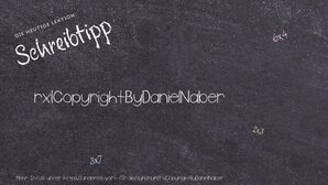 Anderes Wort für rxlCopyrightByDanielNaber - Synonyme für rxlCopyrightByDanielNaber