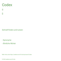 Codex