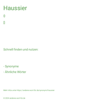 Haussier