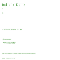 Indische Dattel