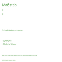 Maßstab