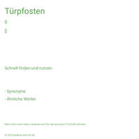 Türpfosten