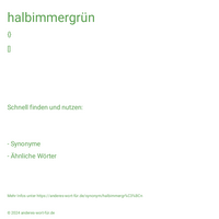 halbimmergrün