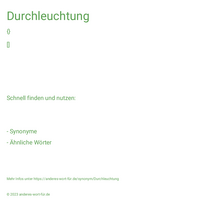 Durchleuchtung