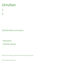 Unruhen