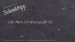 Anderes Wort für Van-Allen-Strahlungsgürtel - Synonyme für Van-Allen-Strahlungsgürtel