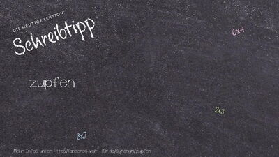 Schreibtipp zupfen