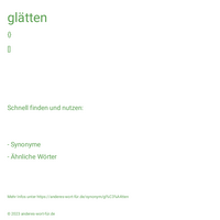 glätten