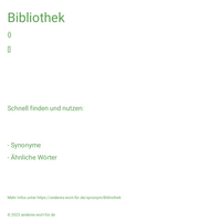 Bibliothek