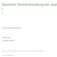 Deutsche Zentralverwaltung der Justiz