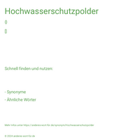 Hochwasserschutzpolder