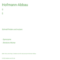 Hofmann-Abbau