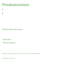 Primäraluminium