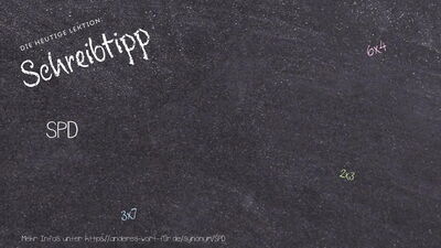 Schreibtipp SPD