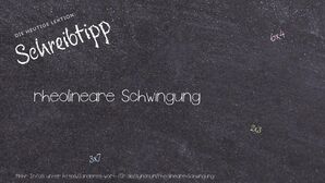 Anderes Wort für rheolineare Schwingung - Synonyme für rheolineare Schwingung