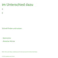 im Unterschied dazu