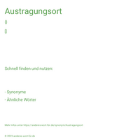 Austragungsort