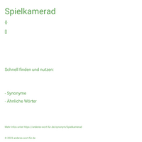 Spielkamerad