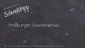 Anderes Wort für Preßburger Schiedsspruch - Synonyme für Preßburger Schiedsspruch