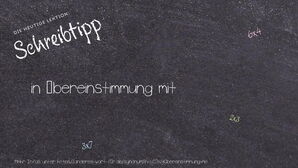 Anderes Wort für in Übereinstimmung mit - Synonyme für in Übereinstimmung mit