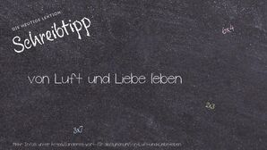 Anderes Wort für von Luft und Liebe leben - Synonyme für von Luft und Liebe leben